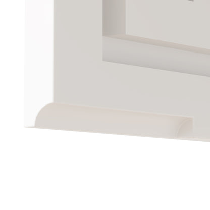 White  LED Mirror Cabinet (20*28 inches),1 Door, 4 Shelves, with Time & Temperature Display, Three-color Lighting, Adjustable Brightness, Power-off Memory