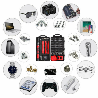 122 in 1 Magnetic Precision Screwdriver Set PC Phone Electronics Repair Tool Kit