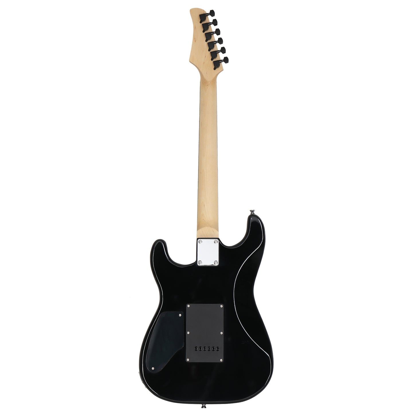 GST Stylish H-H Pickup Tiger Stripe Electric Guitar Kit with 20W AMP Bag Guitar Strap Black