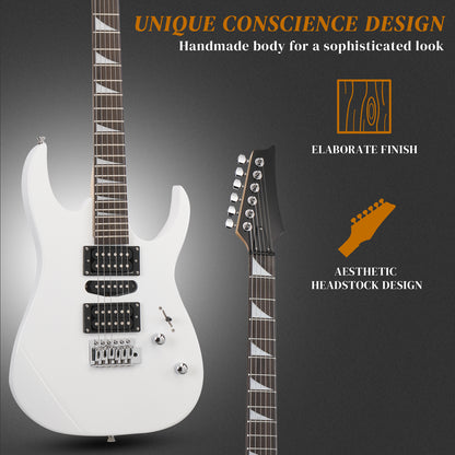 170 Model With 20W Electric Guitar Pickup Hsh Pickup Guitar  Stereo Bag Harness Picks Rocker Connector  Wrench Tool White