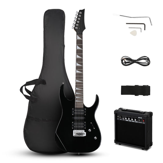 170 Model With 20W Electric Guitar Pickup Hsh Pickup Guitar Stereo Bag Harness  Picks Rocker Connector  Wrench Tool Black