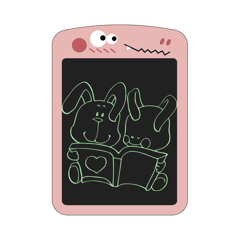 6.5 Inch Cartoon Couple Dinosaur LCD Writing Board Family Message Note Children's Early Puzzle LCD Writing Board