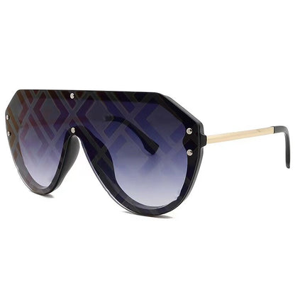 New European and American foreign trade watermark fashion sunglasses men's and women's Sunglasses yellow glasses