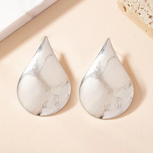 Simple Geometric Drop Metal Stud Earrings For Women Holiday Party Gift  Jewelry Ear Accessories