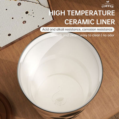 Ceramic Coffee Cup Stainless Steel Portable Intelligent Vacuum Mug