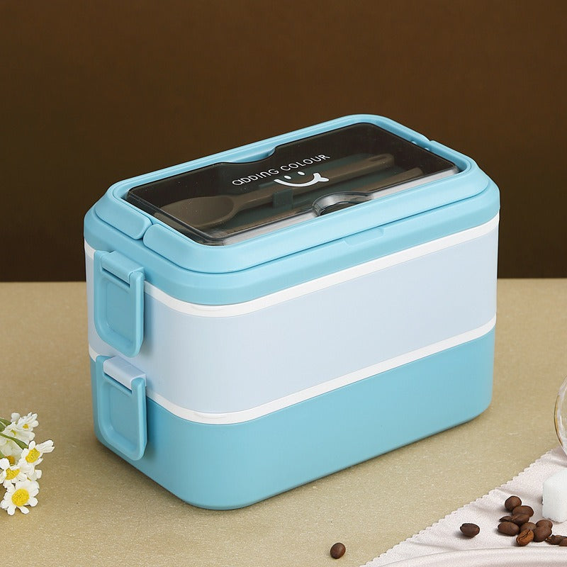 304 stainless steel lunch bento box heating portable fast food insulation multi-layer microwave lunch box