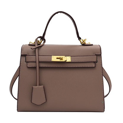 Size Solid Color PU Kelly Bag Candy Color Handbag Cross Shoulder Fashion Model Bag