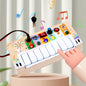 Wooden LED switch light melodic sound optoelectronic guitar busy board children's Montessori early education puzzle toy