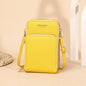 New Fashion Women's Bag Large Capacity One-Shoulder Diagonal Bag Solid Color Multi-Function Mobile Phone Bag Ladies Wallet