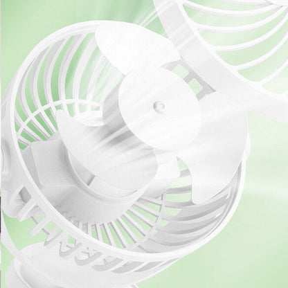 3 Speeds Mini Cooling Fan USB Rechargeable Clip On Desk Baby Stroller Portable
