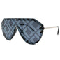 New European and American foreign trade watermark fashion sunglasses men's and women's Sunglasses yellow glasses