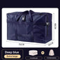 Oxford Fabric Storage Bag: Thick, Large-Capacity, Portable (Grid Pattern) – For Clothes, Blankets, Checked Luggage
