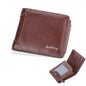Wallet Men's Short Multi Card Position Three Fold Zipper Zero Wallet Fashion Thin Card Bag Men