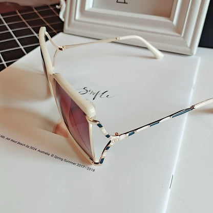 Big Frame Snakeskin Pattern Bamboo Sunglasses Hollow Sunglasses Women's Polarized Glasses