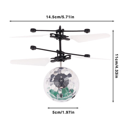 Colorful RC Flying Ball Luminous Kid's Flight Balls Infrared Induction Aircraft Remote Control Toys LED Light Mini Helicopter
