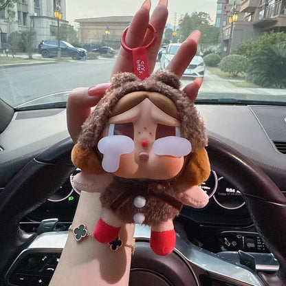 Classic Rabbit and Bear Series Bag Charm with Hidden Tear Design