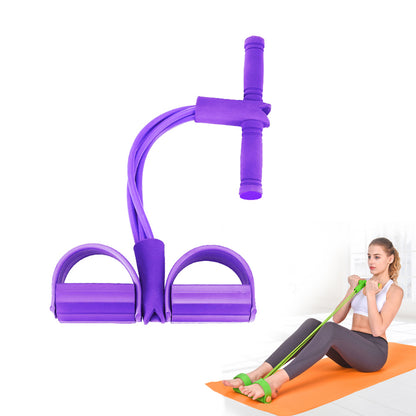 Gum 4 Tube Resistance Bands Latex Pedal  Pull Rope Resistance Band