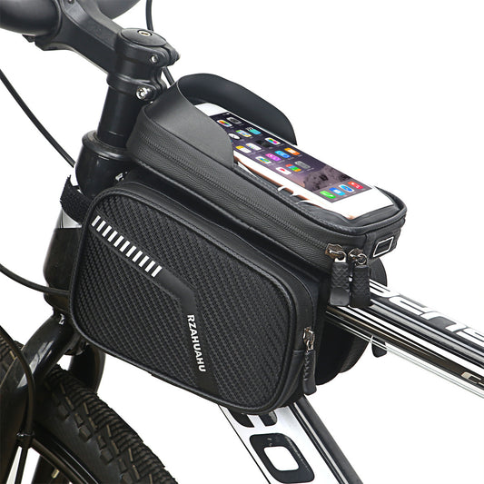 Bicycle Bag Front Beam Bag Mountain Bike Mobile Phone Front Hanging Bicycle Saddle Storage Bag Riding Equipment Accessories