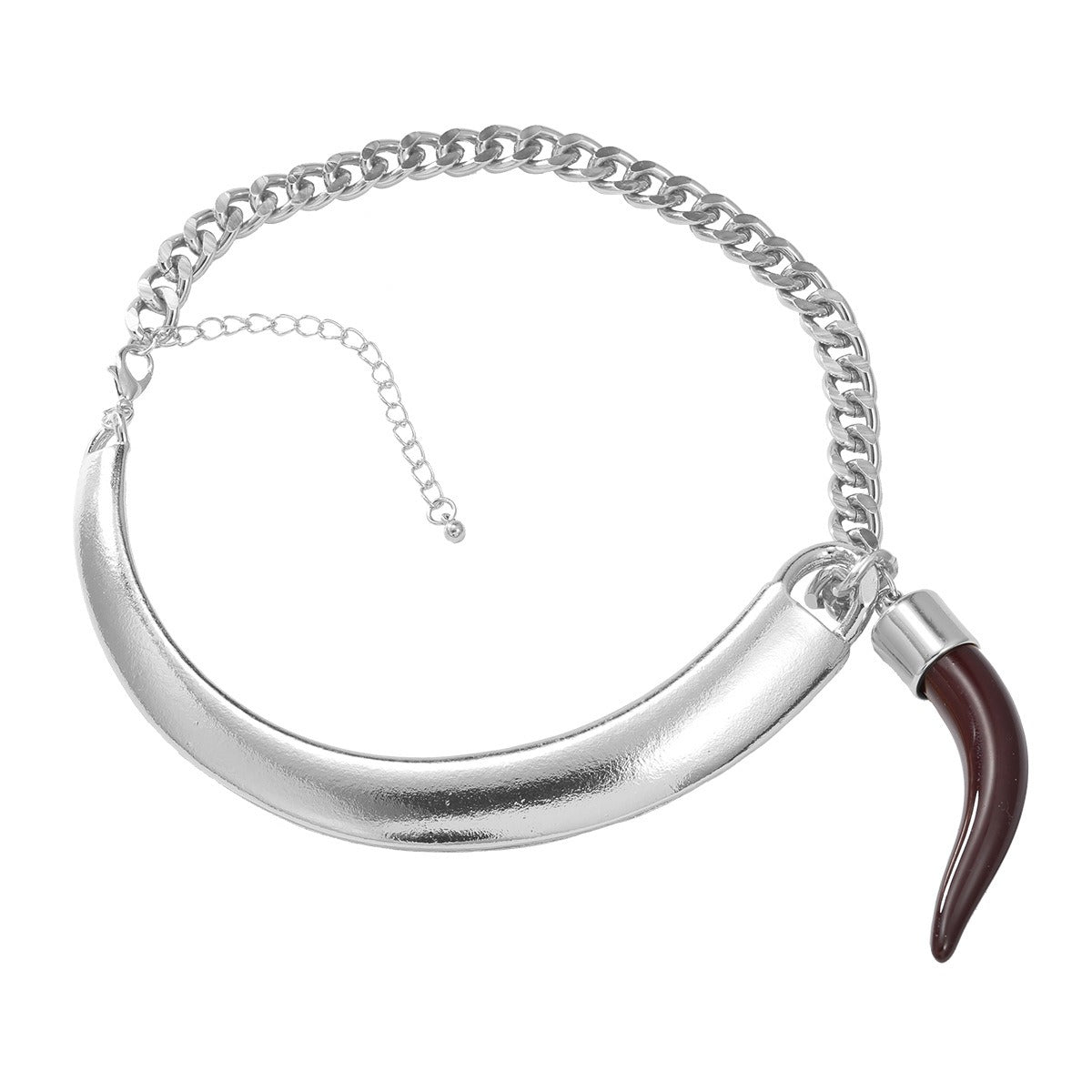 Women's semi curved and semi chain accessories with trendy design sense