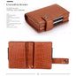 Credit Card Holder Men and Women Aluminum Alloy Card Case PU Leather Fashion Card Wallets ID Card Holder Purse