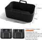 2 PCS Air Fryer Silica Gel Baking Pan Dual Basket Liner Handle Baking Oven New