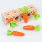 Wooden Fun Number Carrot Pulling Game Enlightenment Cognition 3-4 Year Old Early Education Toy