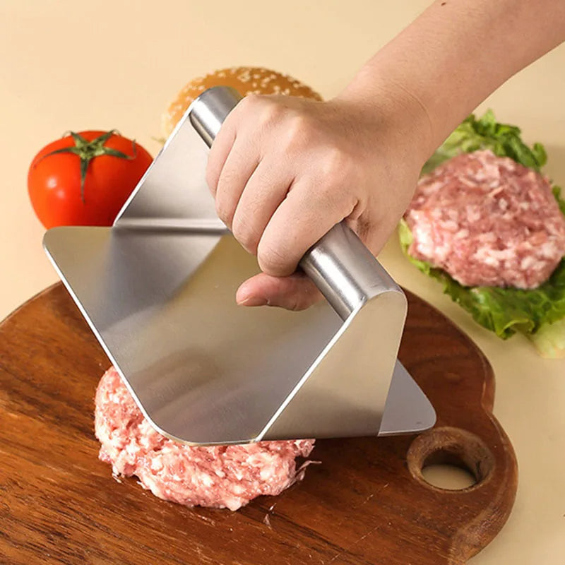 Hamburger Press 304 Stainless Steel Non-Stick Meat Beef Grill Burger Press Patty Maker Hamburger Maker Kitchen Supplies