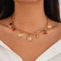 Ocean style fish tail imitation pearl tassel necklace necklaces beach starfish shell pendant accessories