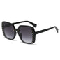 New Large Square Sunglasses Women Rivet Sunglasses Men Ins Style  Street Shooting Glasses