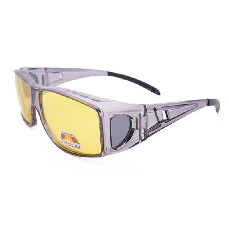 New Men Polarized Lens Driving Fishing Sunglasses Cover For Myopia Glasses Flip Polaroid Sun Eyewear