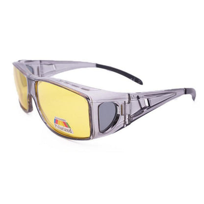 New Men Polarized Lens Driving Fishing Sunglasses Cover For Myopia Glasses Flip Polaroid Sun Eyewear