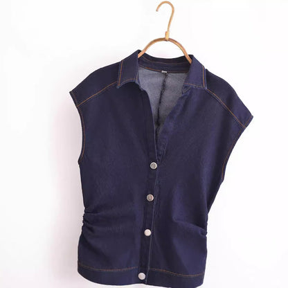 Midi slim fit shirt style single breasted dress
