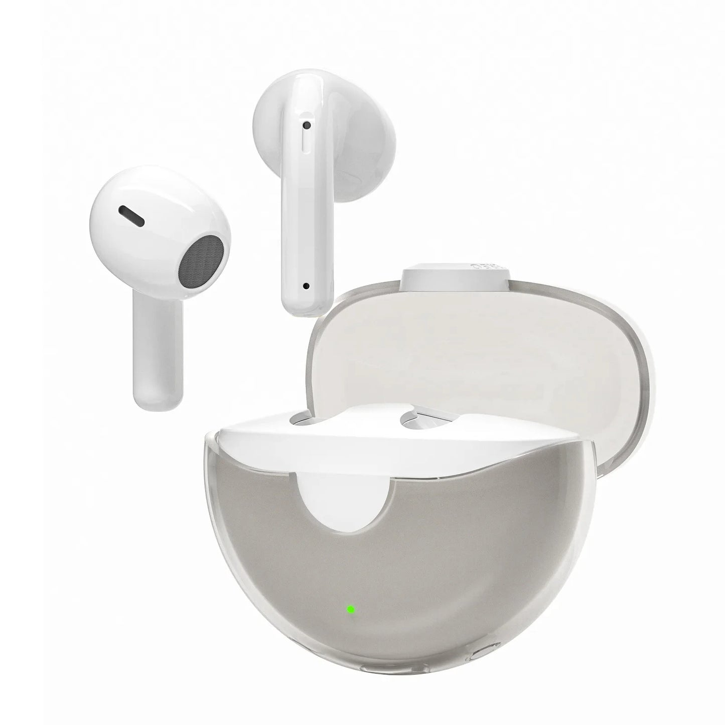 XY-90 Transparent Case Wireless Bluetooth Earphones New 5.1 Half In Ear Dual Ear TWS Stereo