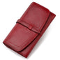 New Ladies Leather Wallet RFID Long Zipper Retro Women's Wallet Large Capacity Women's Bag