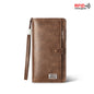 Anti Theft Brush New Large Capacity Long Men's Business Wallet Zipper Multi-Functional Mobile Phone Bag