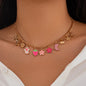Ocean style fish tail imitation pearl tassel necklace necklaces beach starfish shell pendant accessories