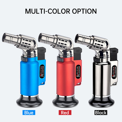 Windproof Turbo Gas Lighters Welding Torch Kitchen Cooking Adjustable Flame Powerful Spray Gun Cigar Lighter For Men Gifts