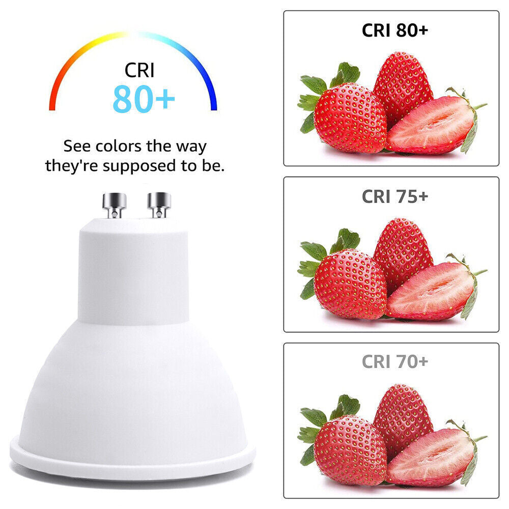 10x 5W GU10 LED Bulbs Spot Lamp Cool Day White Down Lights Eneygy Saving 120A