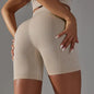 Mermaid Curve High Waist Tight Seamless Knitted GYM Shorts Hip Up Breathable Stripe Shorts Running Fitness Quick Dry Yoga Shorts