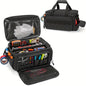 14" Heavy-Duty Tool: 2 Bags + Non-Slip Organizer (for Electricians, Multi-Pocket)