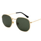 Men Sunglases Sun glasses NEW Women Metal Frame Fishing Glasses Gold tea Eyewear lentes de sol hombre okulary UV400