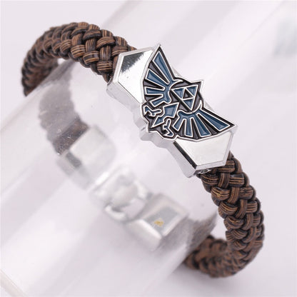 Anime The Legend of Zelda Knit Bracelet Cosplay Costumes Accessories Props Black Punk Fashion Bracelets
