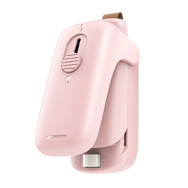 Portable Chip Bag Sealer Machine, With Cutter Handheld Heat Mini Chip Bag Sealer