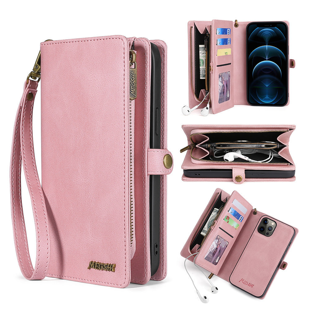 For Samsung Note20 Mobile Phone Holster S22Plus Wallet Mobile Phone Cases A53 Multi-Function Card Protective Cover