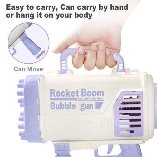 Bazooka 44 Porous 44 Children's Handheld 44-hole Bubble Gun Douyin Stall Net Red Explosive Children's Toy Girl