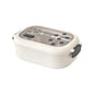 Fashionable and simple style heat preservation portable partitioned stainless steel lunch box lunch box