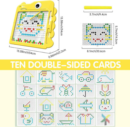 Magnetic Drawing Board For Kids Doodle Dot Art Educational Preschool Toys