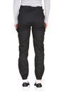 Cargo Pockets Pants Women High Waist Cropped Slim Fit Trouser