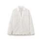 Fashionable vertical lace embroidered long sleeved loose shirt