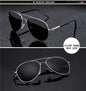 Metail Frame Quality Oversized Spring Leg Alloy Men Sunglasses Polarized Brand Design Pilot Male Sun Glasses Driving